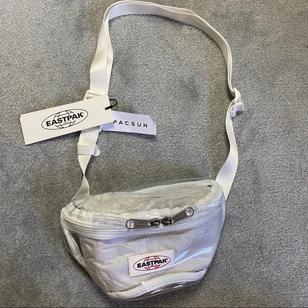 BNWT! EASTPAK Clear Fanny Pack